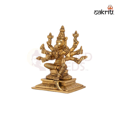 Brass Varahi – 6.5 Inch Height | Fierce Goddess Varahi Idol for Protection, Rituals & Shakti Worship