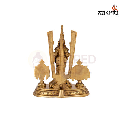 BRASS SHANKH CHAKRA NAMAM BALAJI