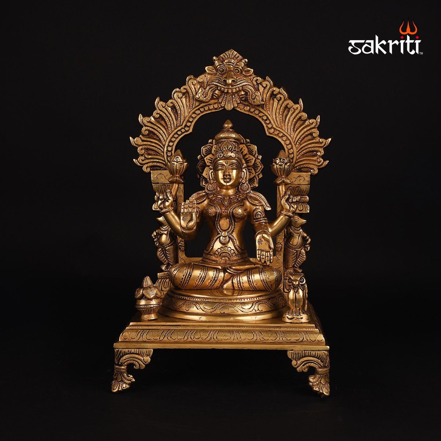 BRASS LAKSHMI WITH ARCH