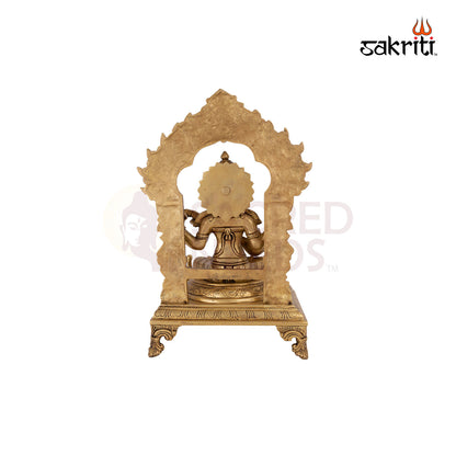 BRASS SARASWATHI WITH ARCH