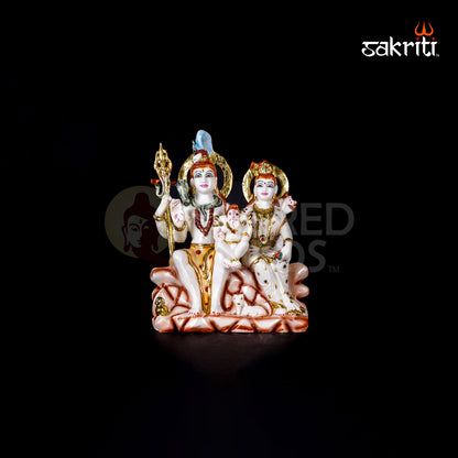 MARBLE DUST CM SHIV FAMILY