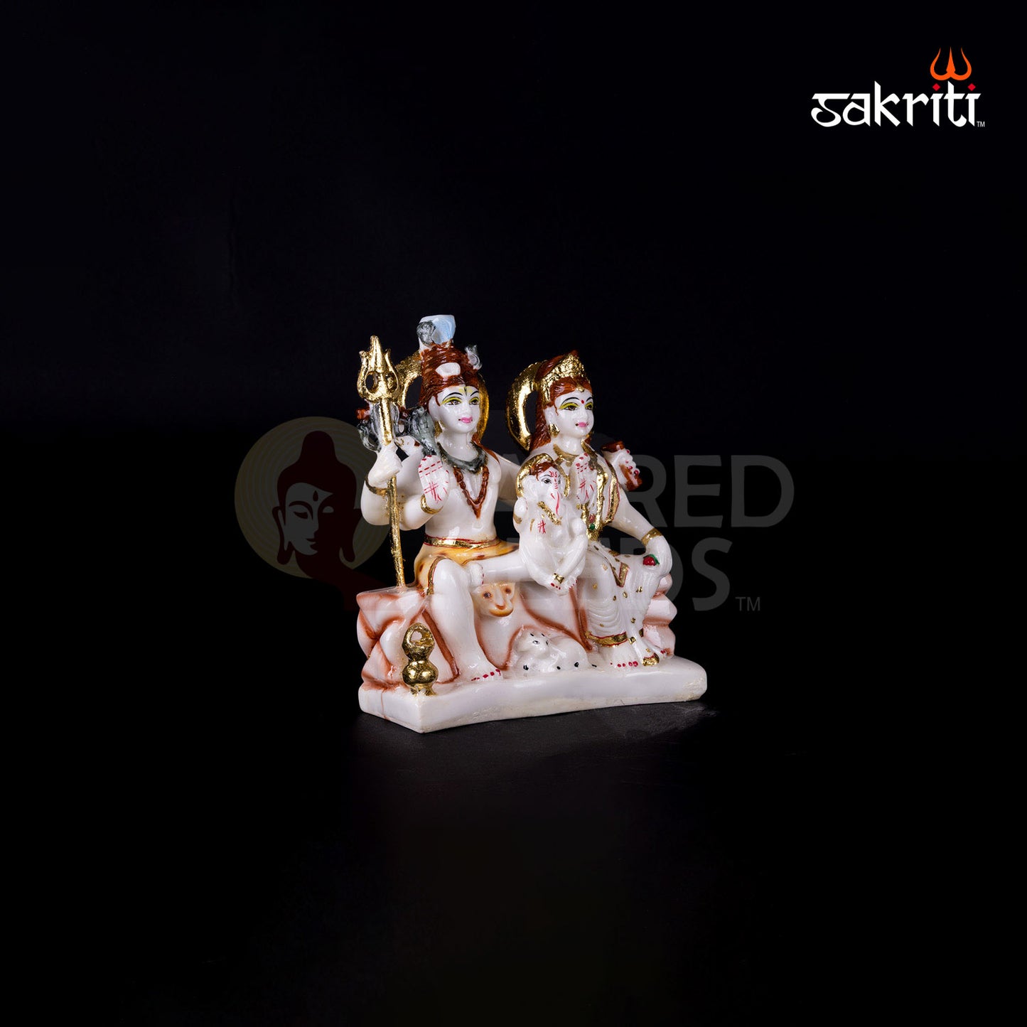 MARBLE DUST CM SHIV FAMILY