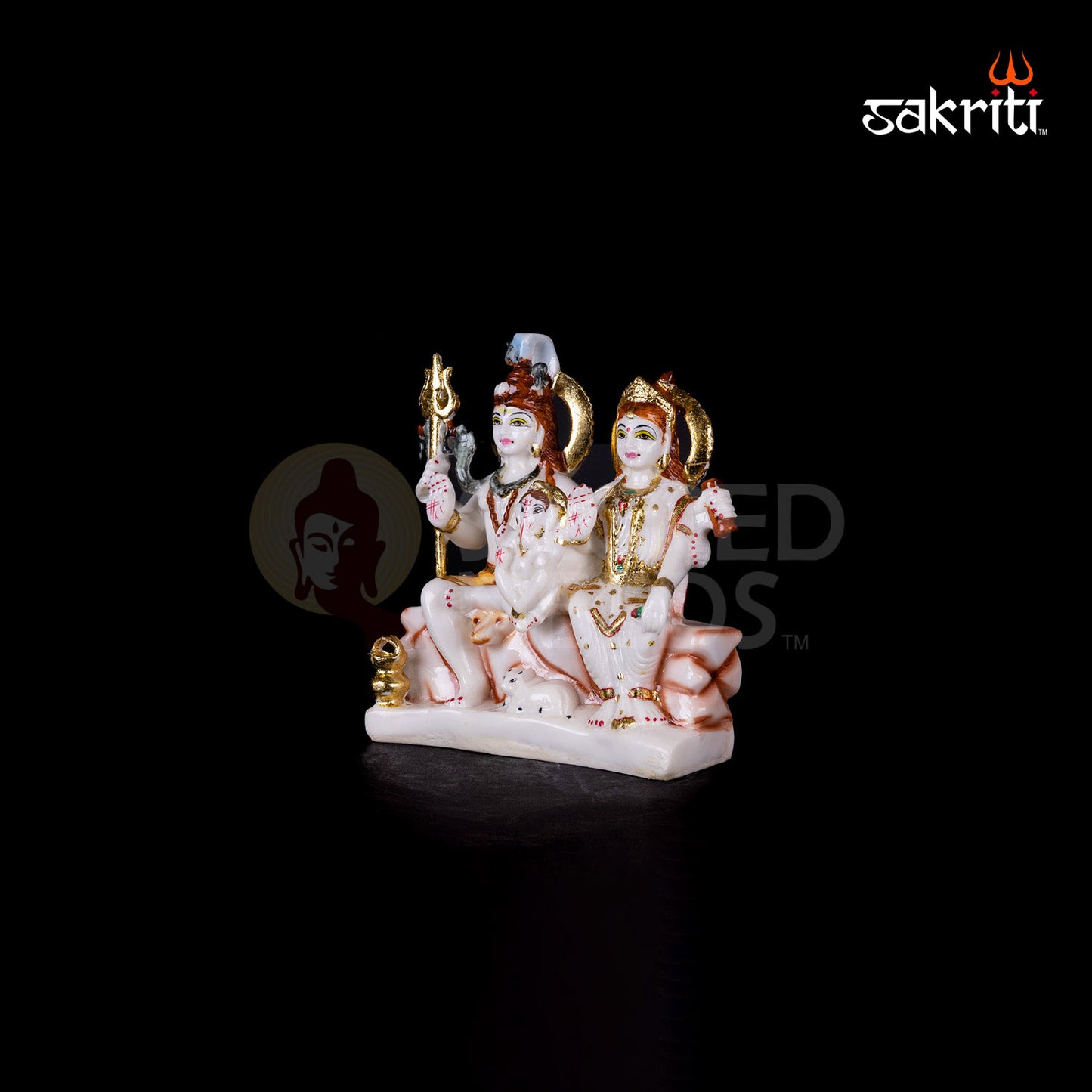 MARBLE DUST CM SHIV FAMILY