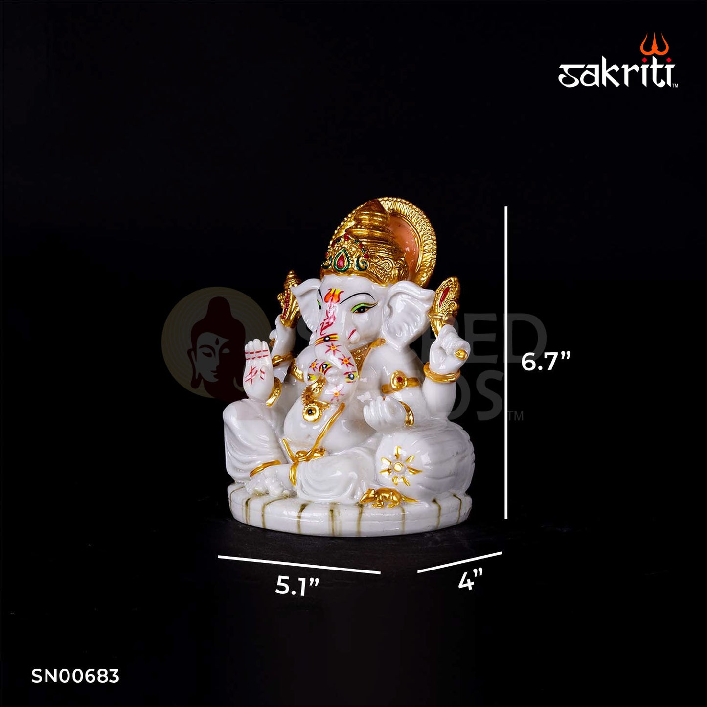 MARBLE DUST TAKIYA GANESHA