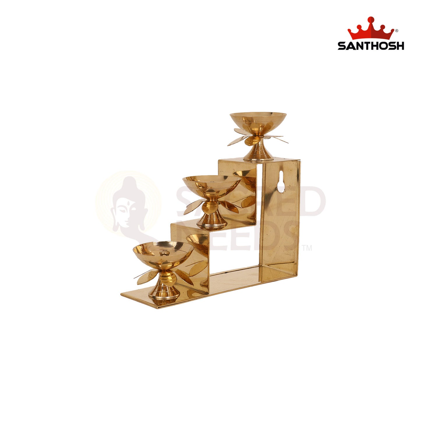 BRASS STEP PYALI DEEPAM