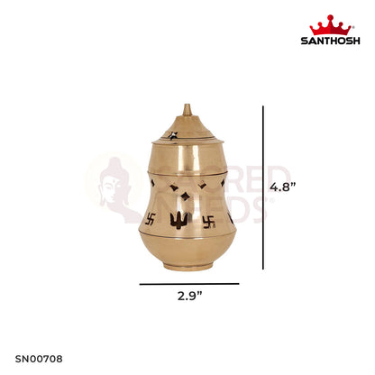 BRASS KAPOOR JALI DEEPAM