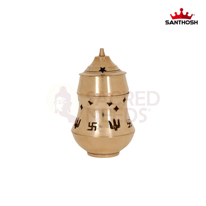 BRASS KAPOOR JALI DEEPAM