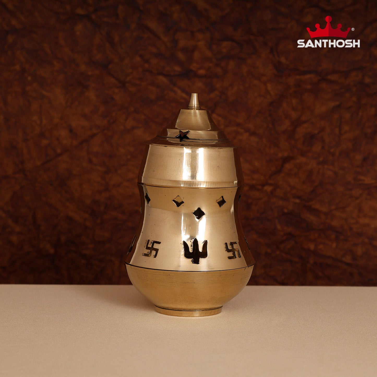 BRASS KAPOOR JALI DEEPAM