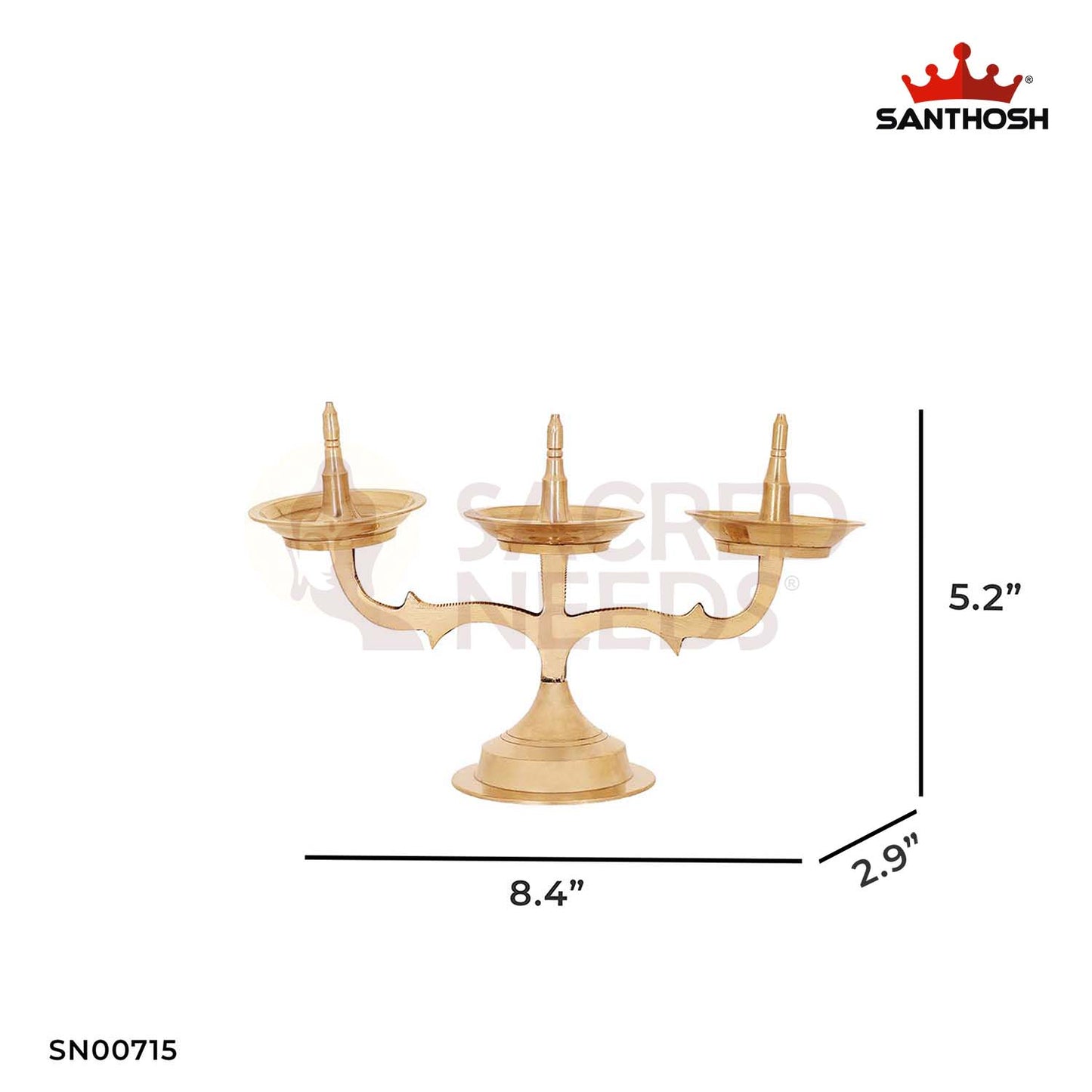 BRASS KAVARA/KERALA JHAD VILAKKU