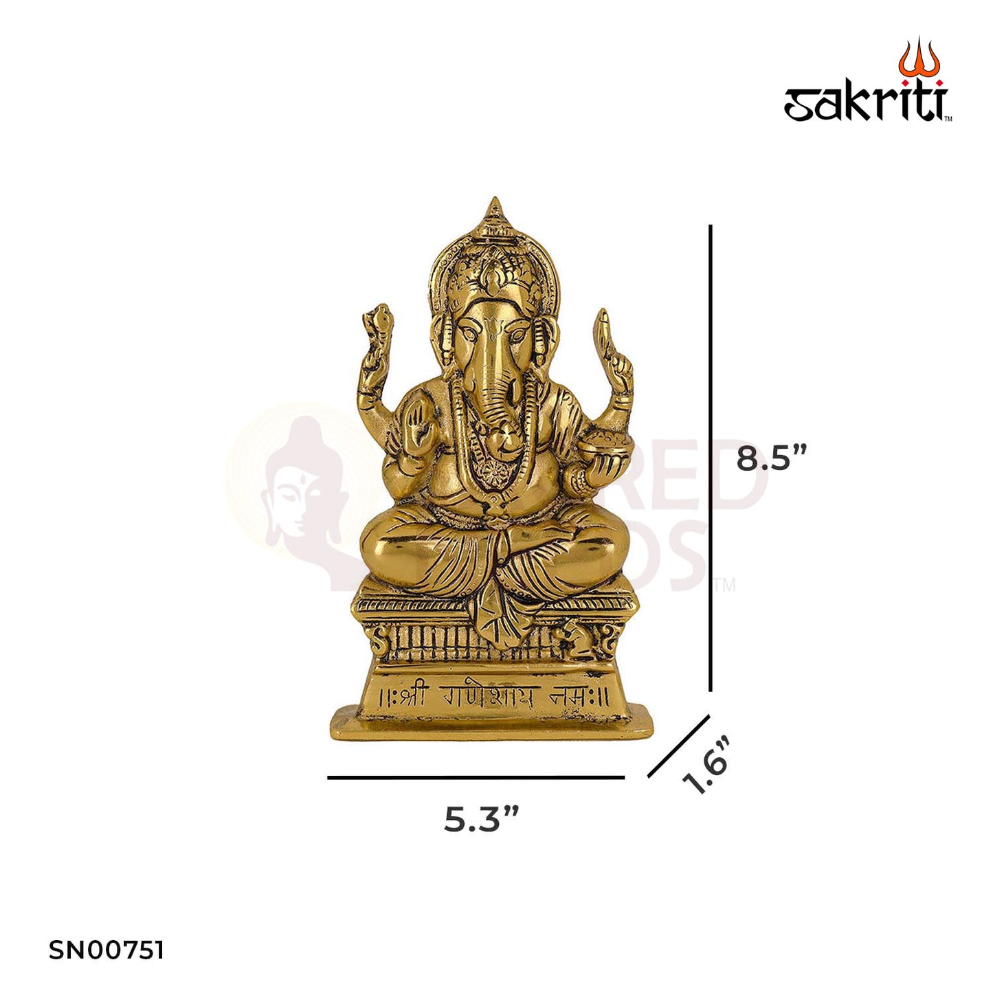 ALUMINIUM SHRI GANESHA MOUNTED