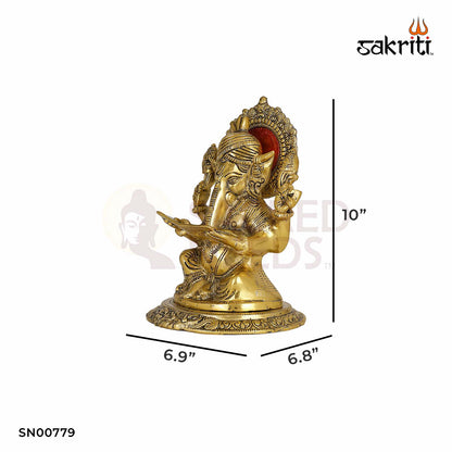 ALUMINIUM BOOK GANESHA