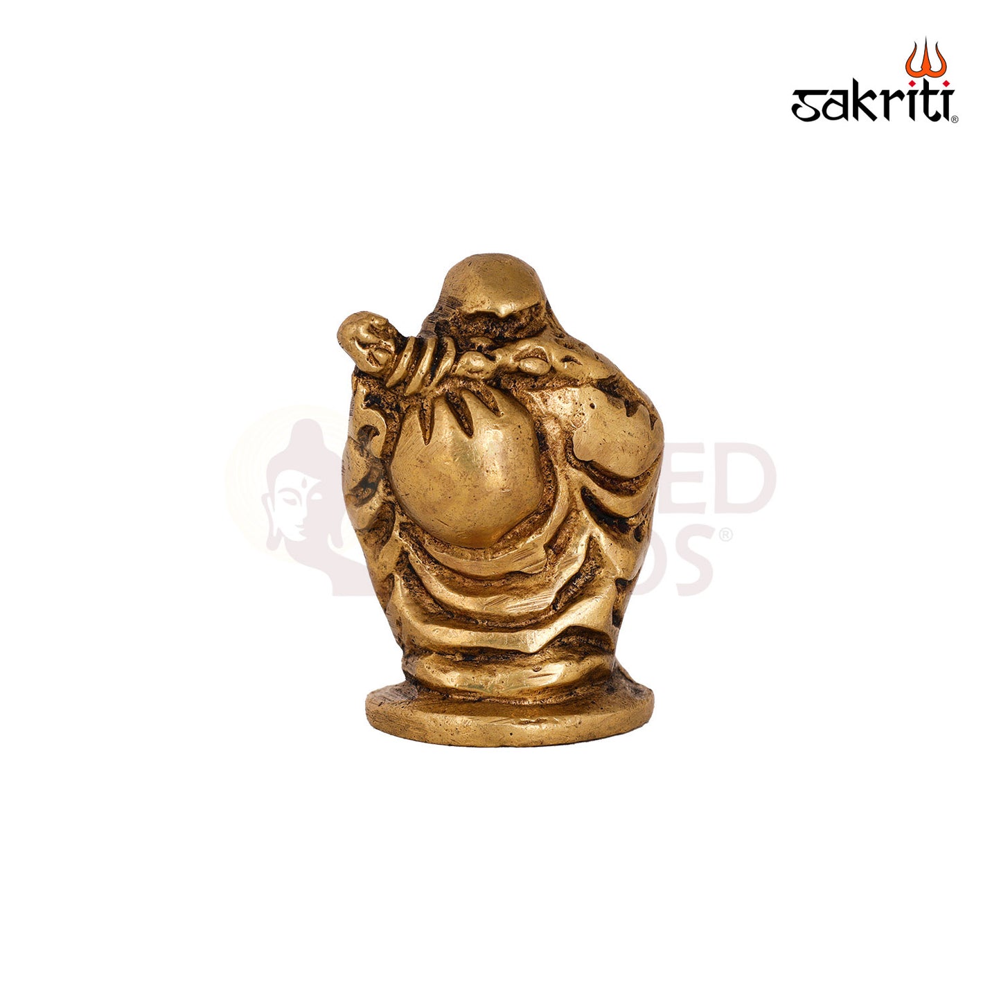 Brass Happy Man with Bag – 2.4 Inch Height | Smiling Figurine with Bag for Home & Gift Decoration