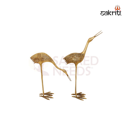 BRASS CRANES (2PCS SET)