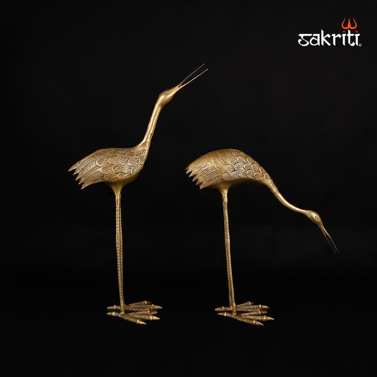 BRASS CRANES (2PCS SET)