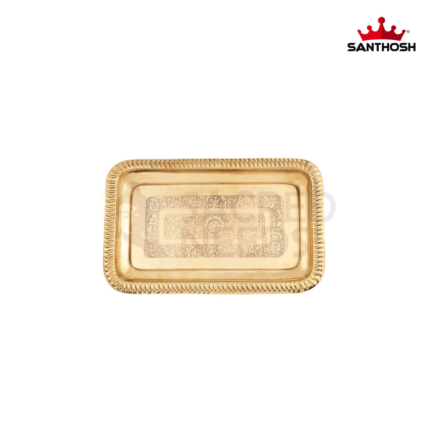 BRASS ICC RECTANGLE ETCHING TRAY