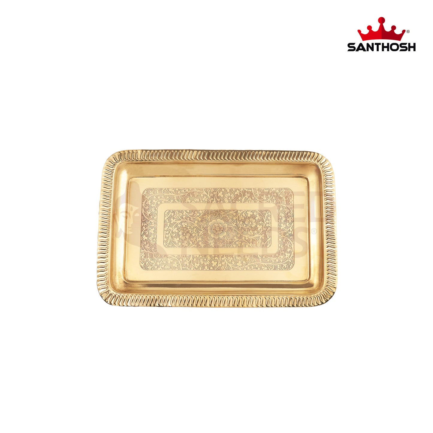 BRASS ICC RECTANGLE ETCHING TRAY