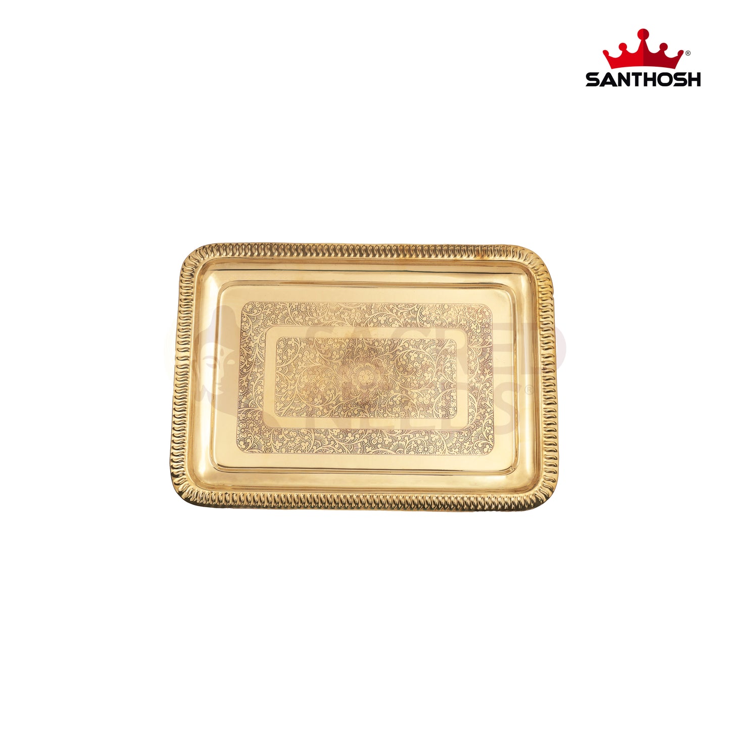 BRASS ICC RECTANGLE ETCHING TRAY