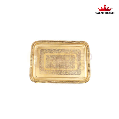 BRASS ICC RECTANGLE ETCHING TRAY