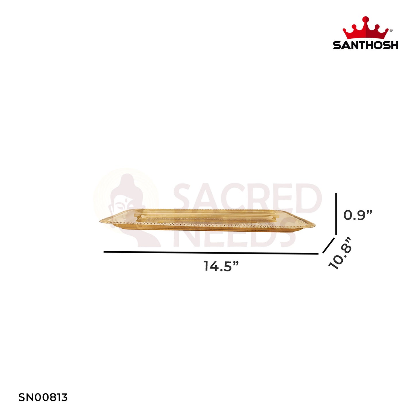 BRASS ICC RECTANGLE ETCHING TRAY