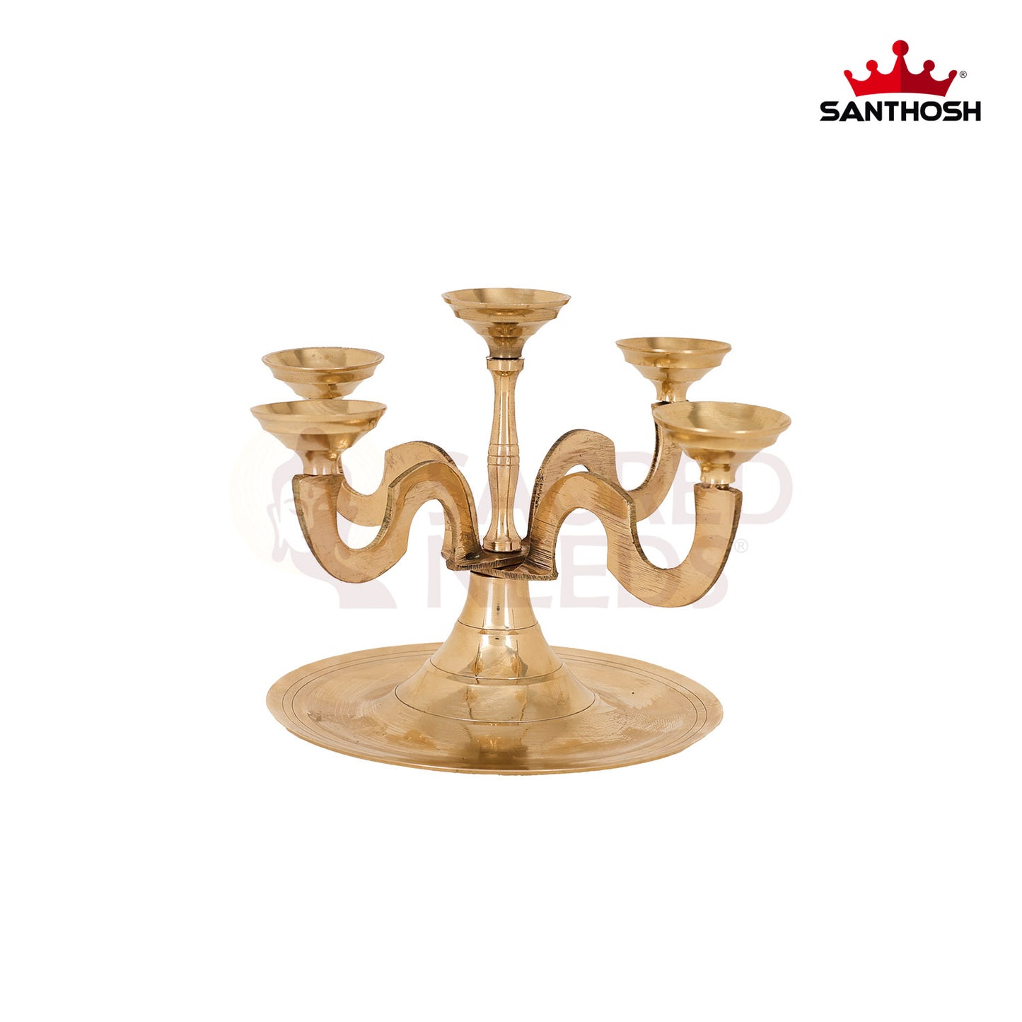 BRASS KAPOOR PLATE ARTI(5FACE)