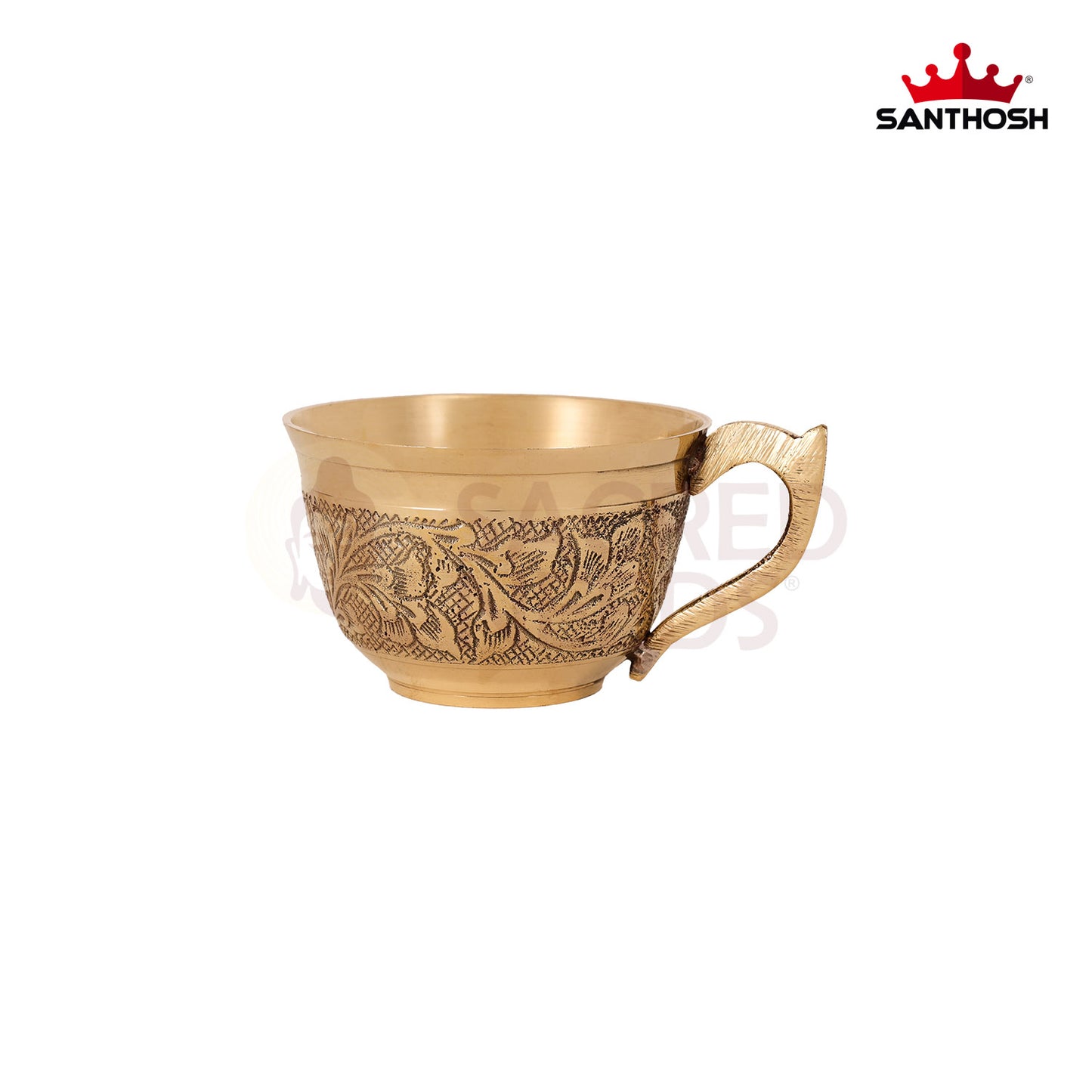 BRASS CUP & SAUCER SET