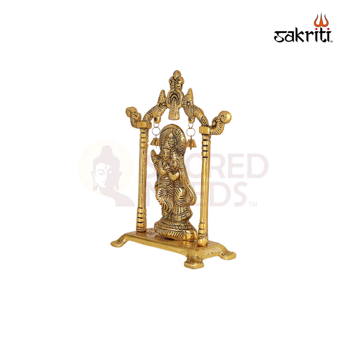 ALUMINIUM RADHA KRISHNA WITH FRAME