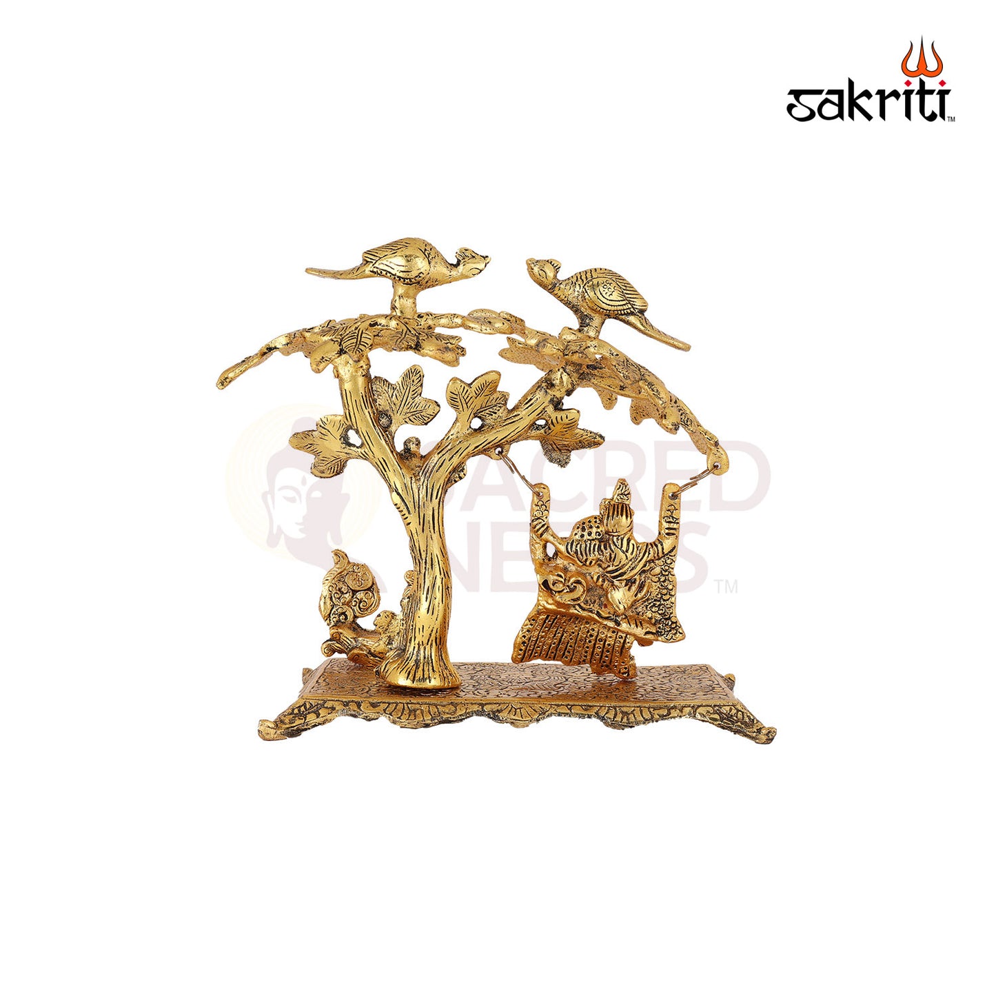 ALUMINIUM RADHA KRISHNA WITH JHULA