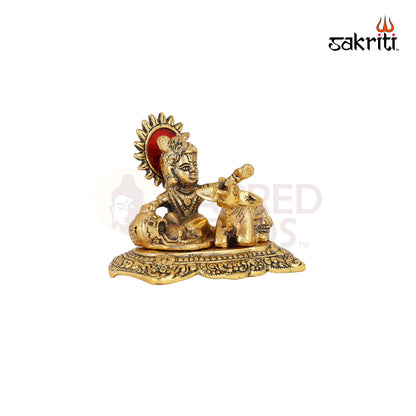 ALUMINIUM LADOO KRISHNA & COW