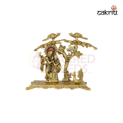 ALUMINIUM RADHA KRISHNA WITH TREE