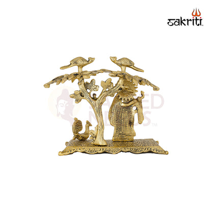 ALUMINIUM RADHA KRISHNA WITH TREE