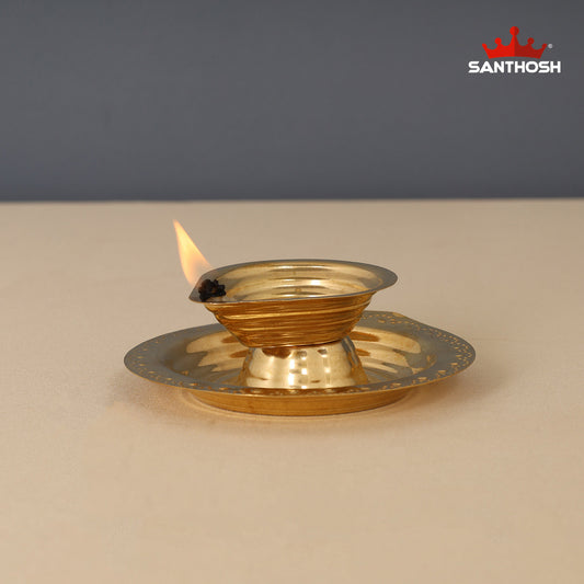 Brass,Agal with Plate,Pooja articles,Plate agal,Return Gift.