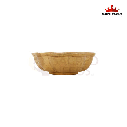 ICC Sheesh Mahal Bowl – 0.7 Inch Height | Brass Pooja Bowl with Regal Design for Offerings