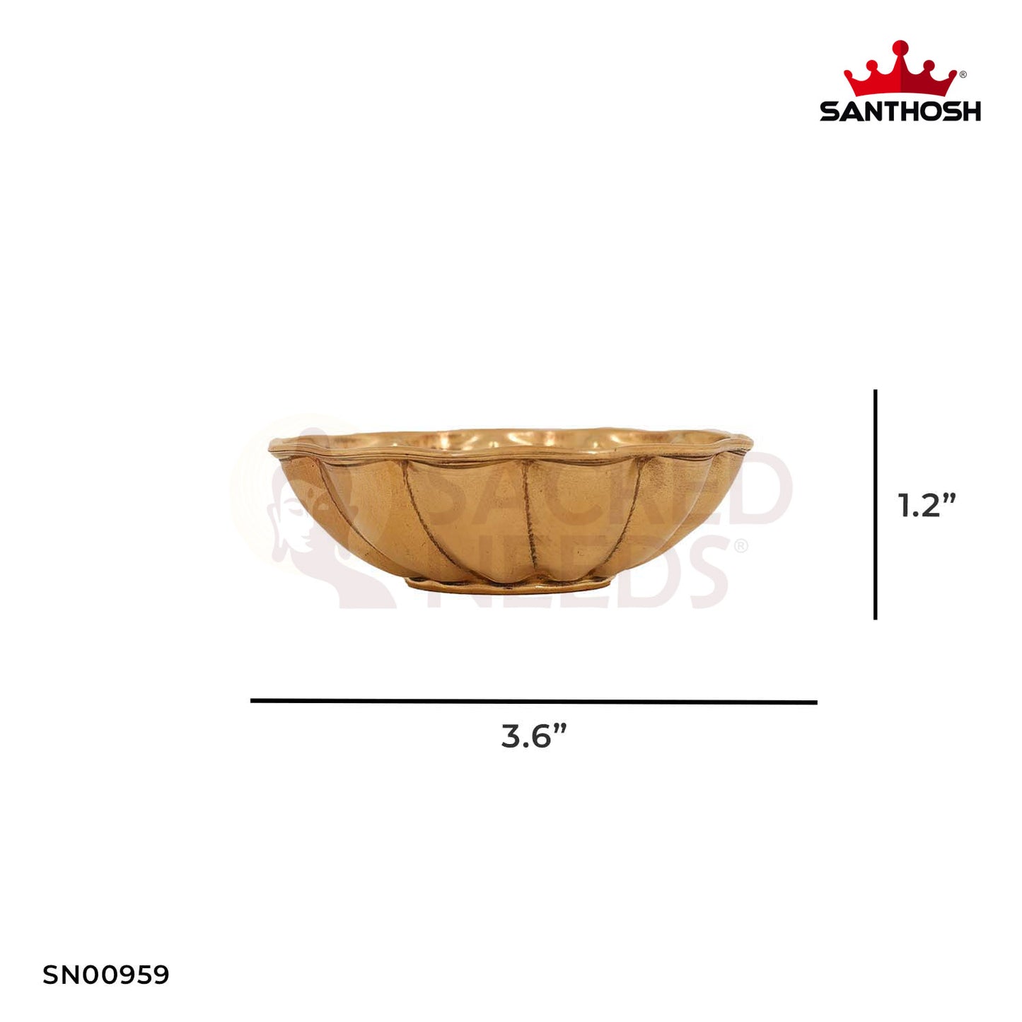 BRASS ICC SHEESH MAHAL BOWL