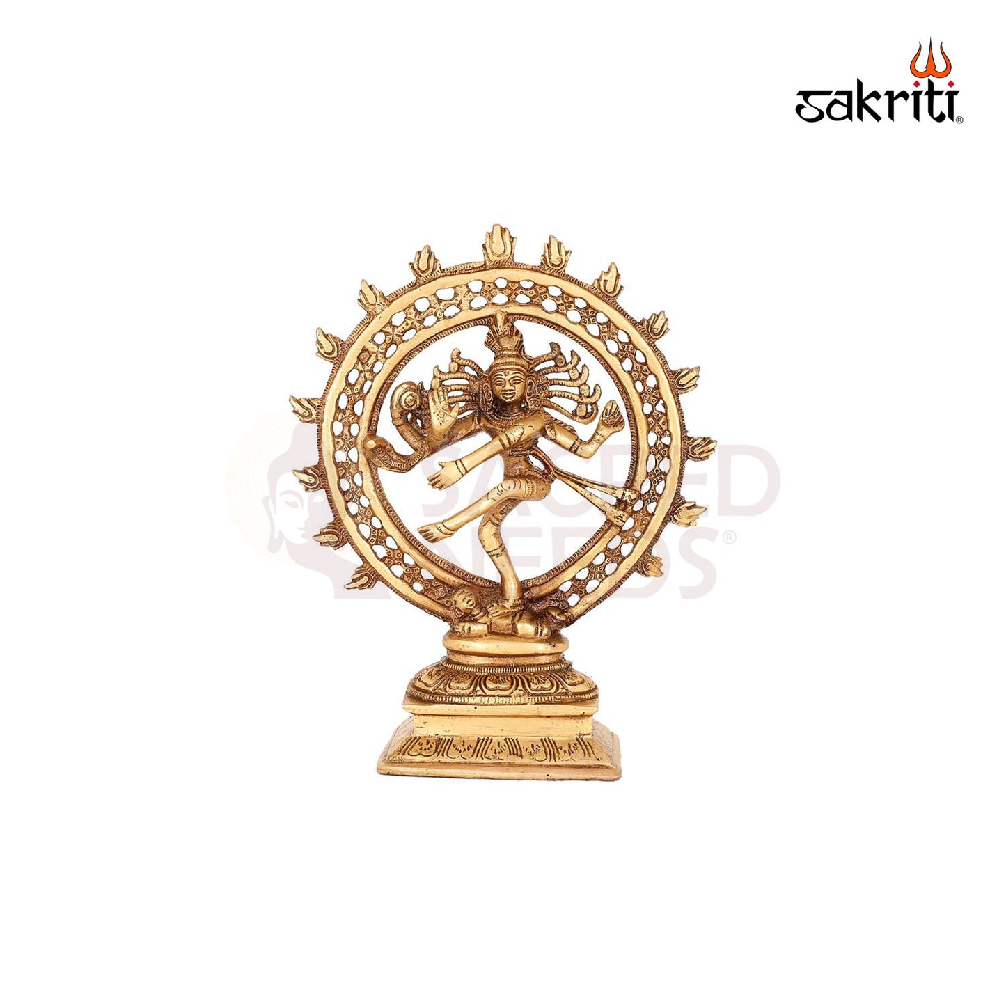 Brass Natrajar – 9.3 Inch Height | Nataraja Idol in Brass for Sacred Spaces & Worship