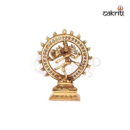 Brass Natrajar – 9.3 Inch Height | Nataraja Idol in Brass for Sacred Spaces & Worship