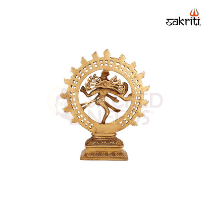 Brass Natrajar – 9.3 Inch Height | Nataraja Idol in Brass for Sacred Spaces & Worship
