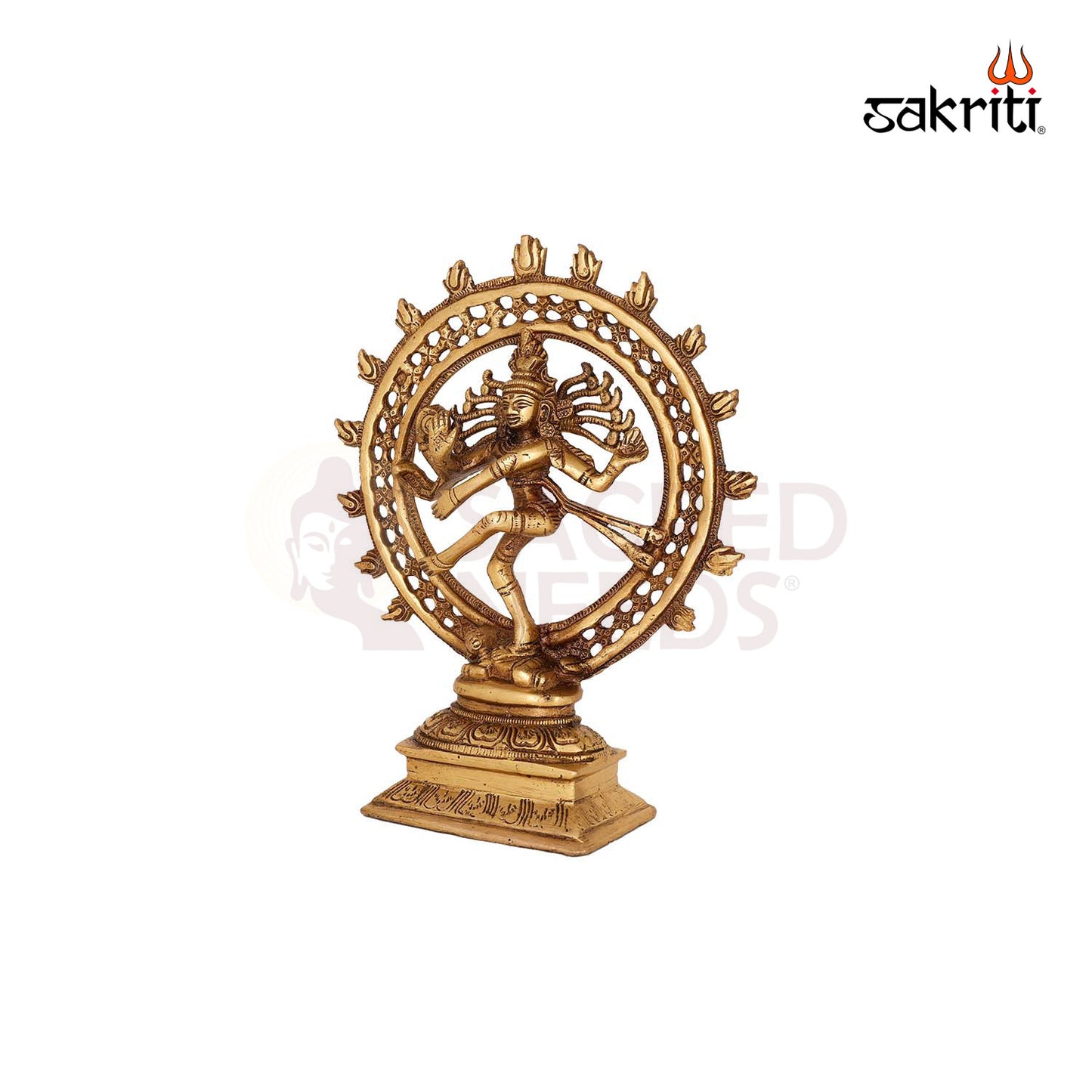 Brass Natrajar – 9.3 Inch Height | Nataraja Idol in Brass for Sacred Spaces & Worship