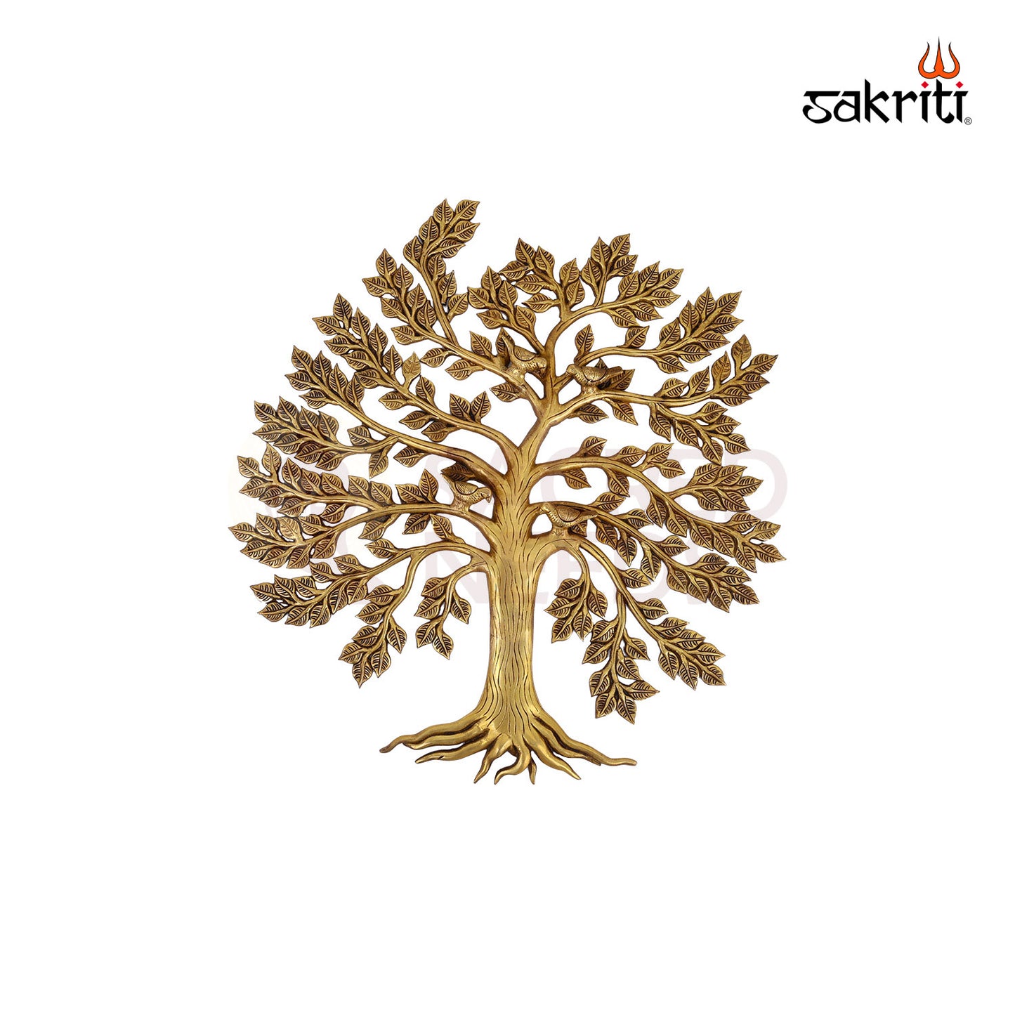 BRASS TREE WITH BIRDS MOUNTED – Sacred Needs