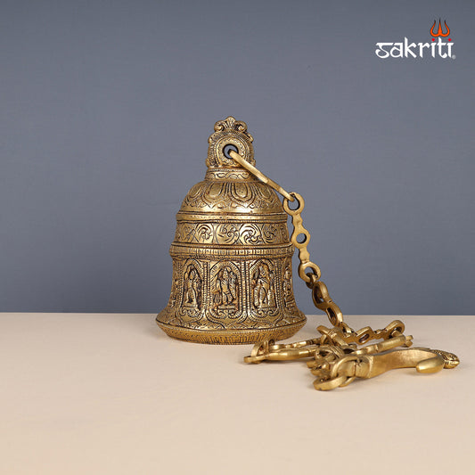 BRASS DASAVATHARAM HANGING BELL