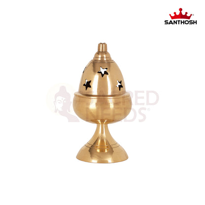 BRASS APPLE DEEPAM WITH STAND