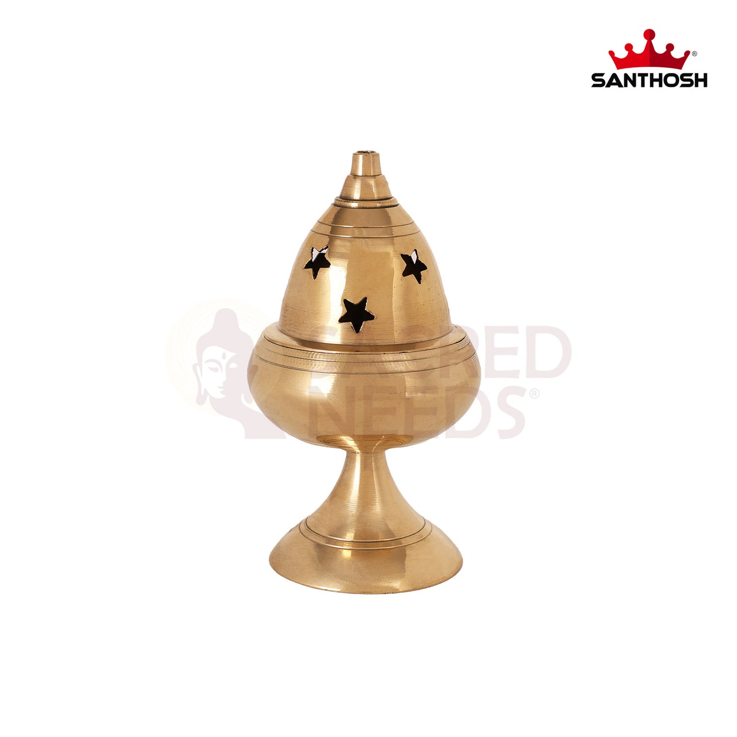 BRASS APPLE DEEPAM WITH STAND