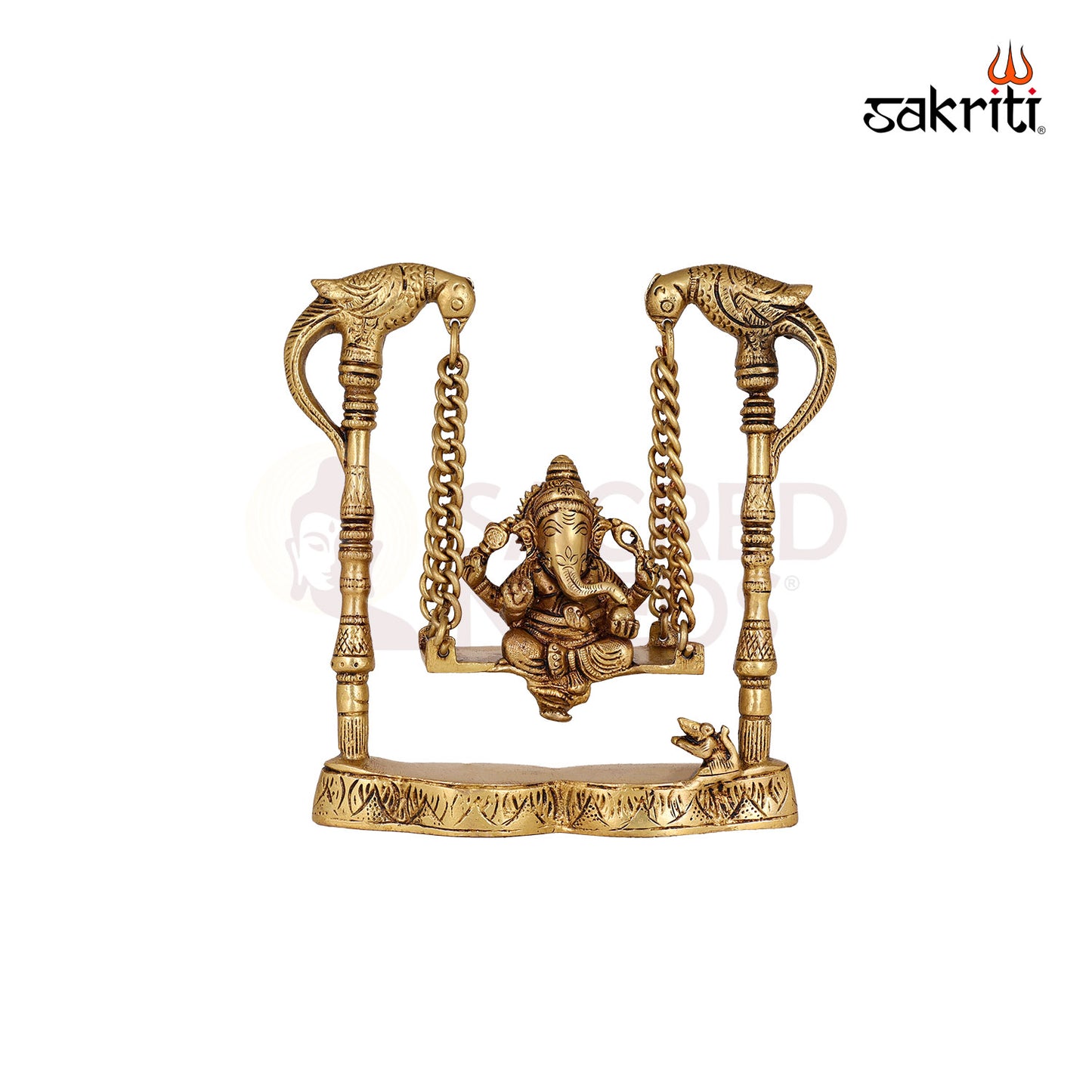 BRASS GANESHA WITH JHULA