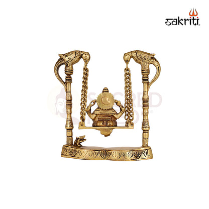 BRASS GANESHA WITH JHULA