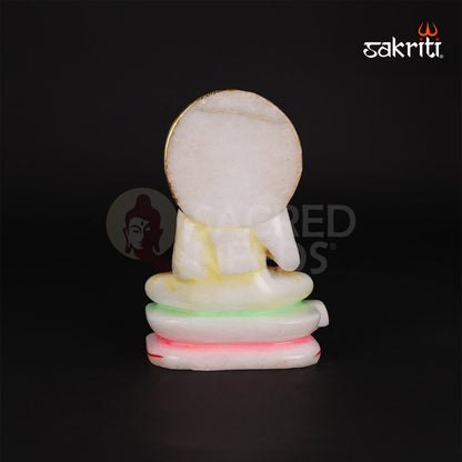Marble Jain Tirthankar – 5.1 Inch Height | White Marble Jain Tirthankar Statue for Pooja