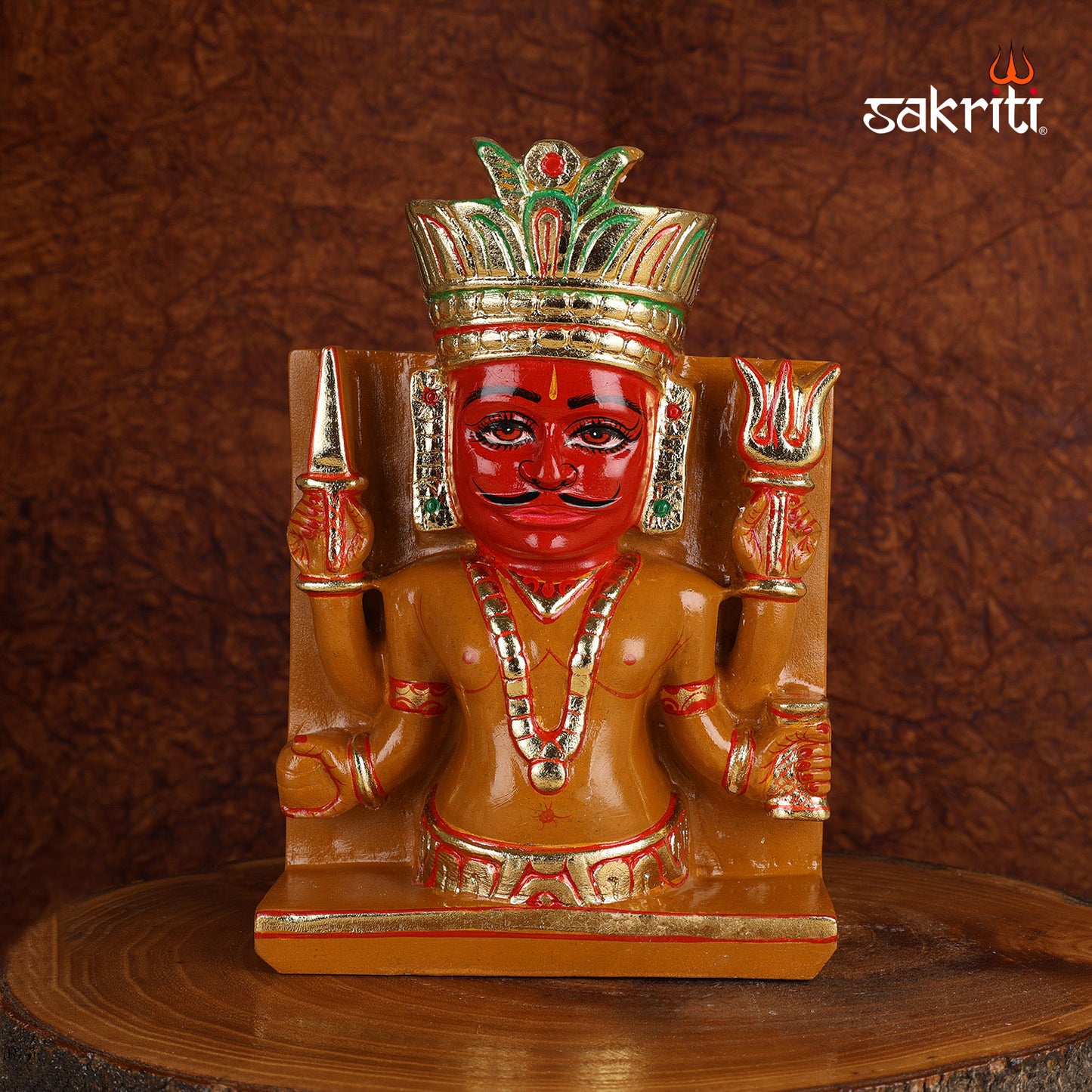 Marble Bheruji – 7.3 Inch Height | Handcrafted Bheruji Statue in White Marble