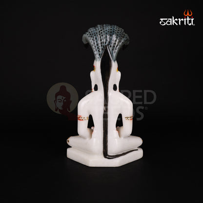 MARBLE JAIN TIRTHANKAR WITH SNAKE