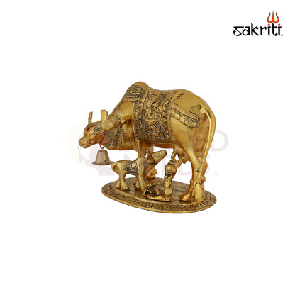 ALUMINIUM COW & LADOO KRISHNA