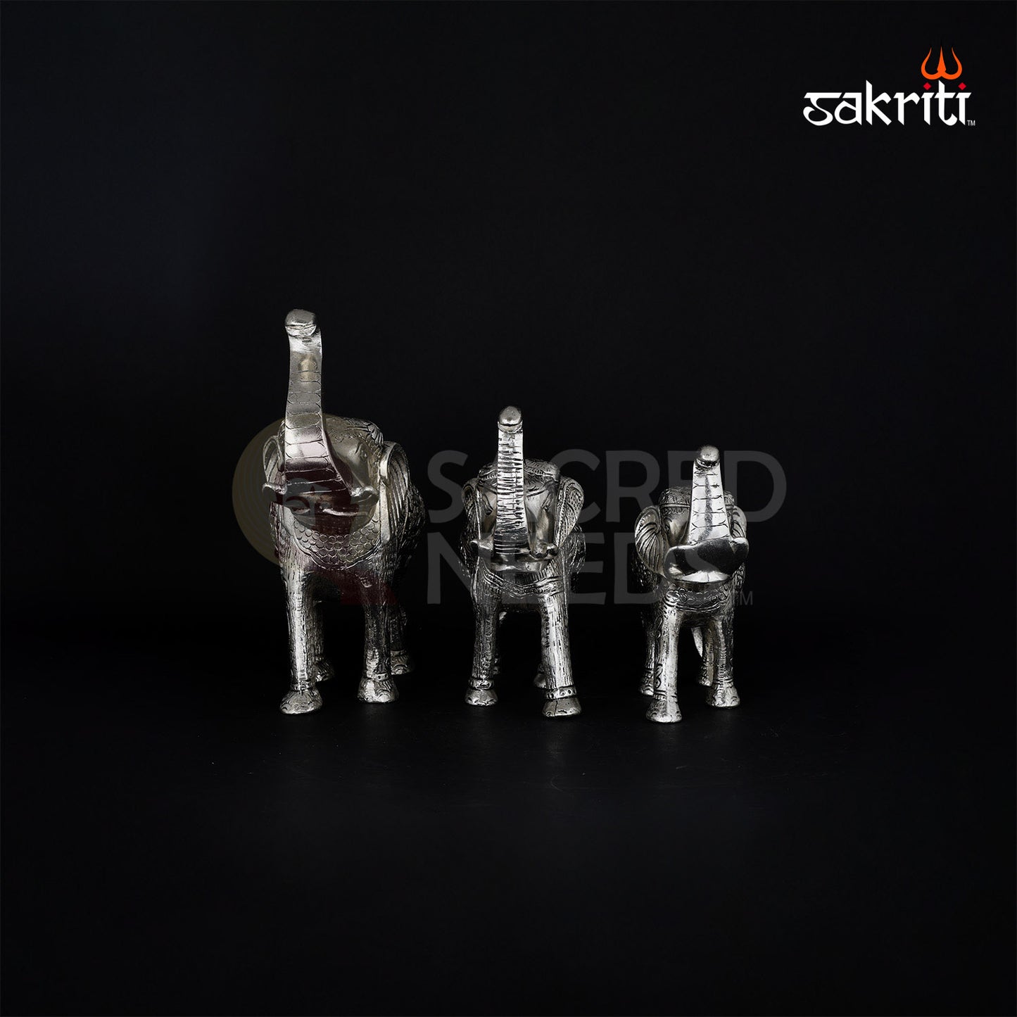 ALUMINIUM ELEPHANT SET