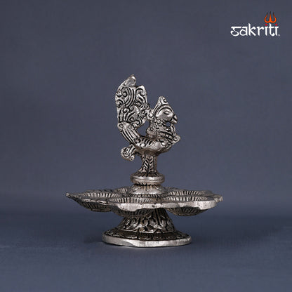 ALUMINIUM PEACOCK DEEPAM