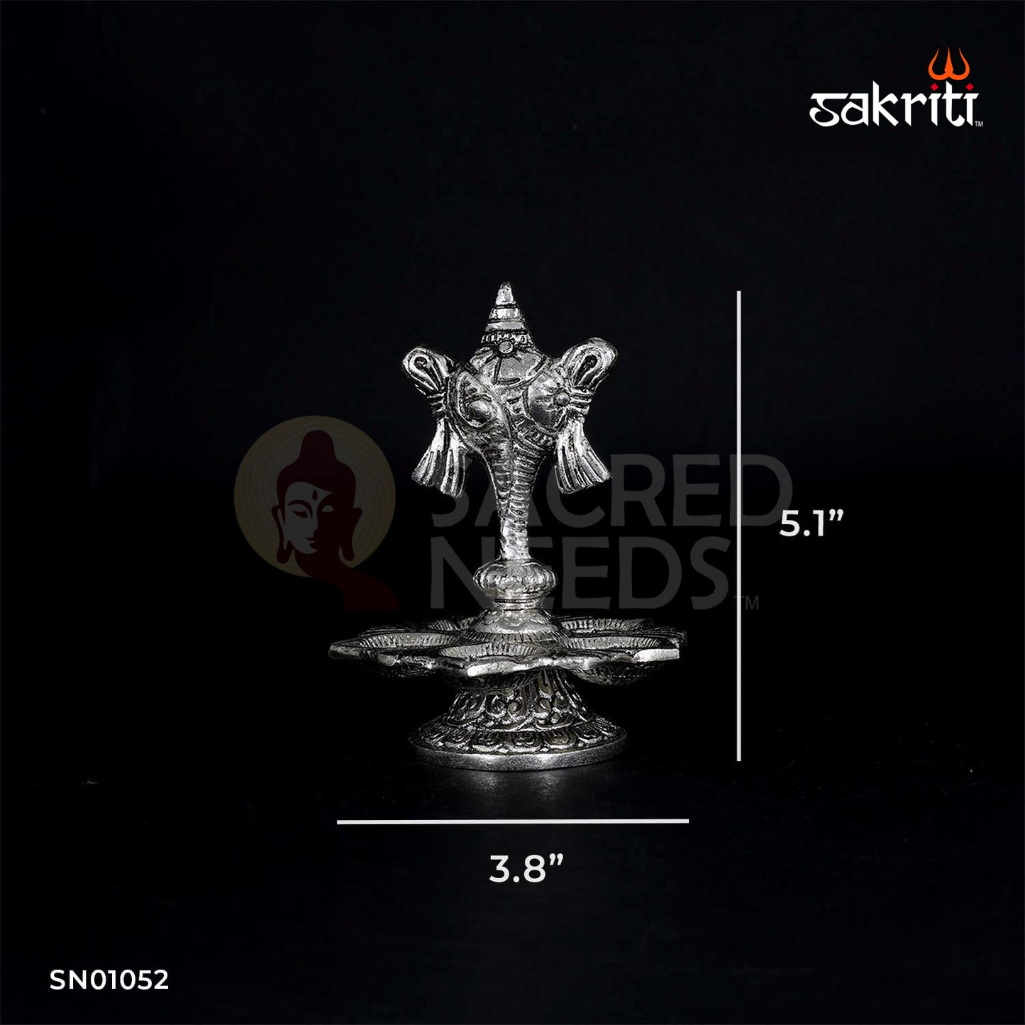 ALUMINIUM 5 MUK SHANKH DEEPAM